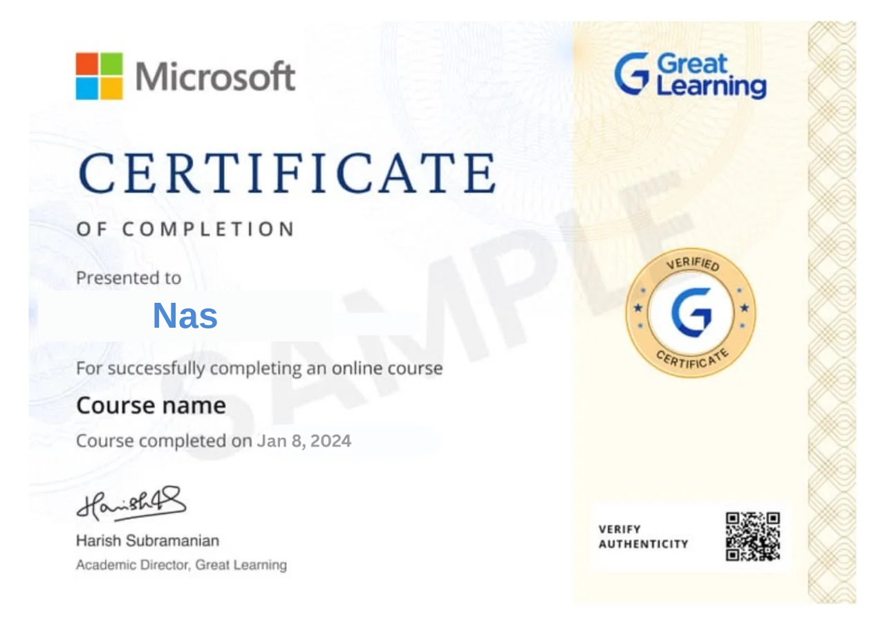 Microsoft certificate for Nas